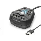 Nemere USB Combo Hub Kart Okuyucu 8 Port Siyah A068B