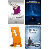 Nemesis Kitap 10 Adımda Mutlu Hayat - Dale Carnegie + Kuzey Işıklarının Şarkısı + Telefon Tutucu + Bir Kar Tanesi