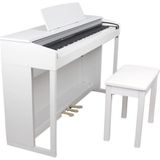 Nemesis & Ravel Dk-480 Yeni Seri Dijital Piyano Tabure-wh