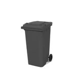 Nemkar 120 lt Antrasit Gri Tekerlekli Plastik Çöp Konteyneri