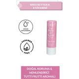 Nemlendirici Çocuk Dudak Bakım Kremi - Lip Balm Shea Butter & E Vitamini 4 Gr. - TUTTİ FRUTTİ