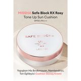 Nemlendirici Ton Eşitleyici Cushion Güneş Kremi Safe Block RX Rosy Tone Up Sun Cushion SPF50+/PA++++