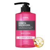 Nemlendirici ve Besleyici Vücut Losyonu Kundal Honey&Macadamia Pure Body Lotion 500ml(Amber Vanilla)