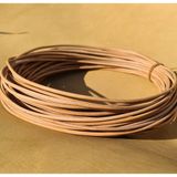 Nemma Deri 3mm Yuvarlak Gerçek Kösele Deri Ip-Sırım(10 Metre) - Naturel