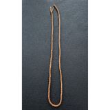 Nemma Deri Hakiki Keçi Derisi Örgü Kolye ve Gözlük İpi - 4 mm Yumuşak Deri Kordon (75-80 cm)