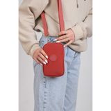 Nemo Bags Cüzdan, Telefonluk, Crinkle Su Geçirmez Kumaş, Çapraz Askılı Omuz Çantası, 18X11CM - Kiremit