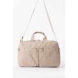 Nemo Bags Gri Seyahat Çantası, Orta Boy, Valiz Askılı Bavul, Klinkır Su Geçirmez Kumaş Spor Çantası, 46X30CM - Krem