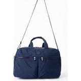 Nemo Bags Gri Seyahat Çantası, Orta Boy, Valiz Askılı Bavul, Klinkır Su Geçirmez Kumaş Spor Çantası, 46X30CM - Lacivert