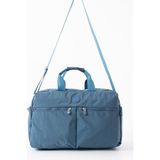 Nemo Bags Gri Seyahat Çantası, Orta Boy, Valiz Askılı Bavul, Klinkır Su Geçirmez Kumaş Spor Çantası, 46X30CM - Mavi