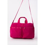 Nemo Bags Gri Seyahat Çantası, Orta Boy, Valiz Askılı Bavul, Klinkır Su Geçirmez Kumaş Spor Çantası, 46X30CM - Pembe
