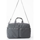 Nemo Bags Gri Seyahat Çantası, Orta Boy, Valiz Askılı Bavul, Klinkır Su Geçirmez Kumaş Spor Çantası, 46X30CM