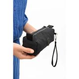 NEMO BAGS Kalem Kutusu Siyah Yıkanabilir Su Geçirmez Tek Gözlü Cüzdan Tipi Kalemlik, 7cmx22cm