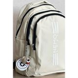 NEMO BAGS Krem Sırt Çantası Ayıcıklı Büyük Boy Seyahat Okul Çantası, Spor Çantası, 16,9 inç, 45x30x15cm 24lt