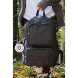 Nemo Bags Okul Çantası Unisex Siyah Orta Boy Su Geçirmez Klinkır Kumaş Seyahat Laptop Çantası - 000-Siyah