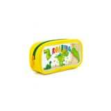NEMO BAGS Sarı Tek Bölmeli Dinazor Kalem Kutusu, Dinosaur Şeffaf Desenli Kalemlik, Su Geçirmez, 20x10x15cm