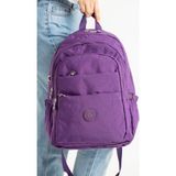 Nemo Bags Unisex Okul Çantası, Laptop Seyahat Sırt Çantası, Orjinal Crinkle Kumaş, 21 Lt, 40X30CM - Mor