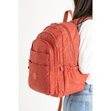 Nemo Bags Unisex Sırt Çantası, Orjinal Crinkle Kumaş, Laptop Seyahat Okul Çantası, 21 Lt, 40X30CM - Kiremit