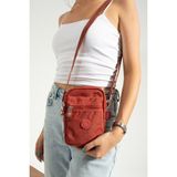 Nemo Group Unisex Telefonluk, Cüzdan, Kartlık, Çapraz Askılı Omuz Çantası, 18X13CM - 18 x 13 cm - Kiremit