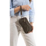 Nemo Group Vizon Unisex Cüzdan, 4 Gözlü, Telefonluk, Crinkle Kumaş, Çapraz Askılı Omuz Çantası, 20X12CM - 20 x 12 cm