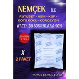 nemtut Kıyafet Dolabı Nemçek Nem Çekici Nem Emici Rutubet Alici Küf Önleyici Koku Giderici 500 gr 2 Paket