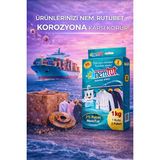 Nemtut Lojistik Nem Rutubet Giderici Korozyon Önleyici Koku Giderici 2 Kutu 4 Paket 2 kg