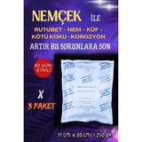 nemtut Lojistik Nemçek Nem Alıcı Rutubet Giderici Önleyici Korozyon Önleyici Koku Giderici 750 gr 3 Paket