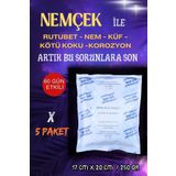 nemtut Nemçek Nem Alıcı Rutubet Giderici Küf Önleyici Koku Giderici Korozyon Önleyici 1250 Gr 5 Paket