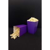 Nenya Mor Renkli 8'li Mısır/Popcorn/Cips/Şekerleme Kutusu