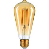 Neo Vista Armut Tipi Ampül Flemanlı Tasarruflu ST64 4W LED Rustik Dekoratif Ampul Vintage Aydınlatma - Amber