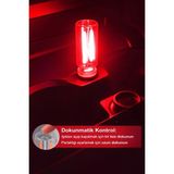 Neo Vista Kırmızı Işık Dokunmatik USB LED Gece Lambası Mini Taşınabilir Priz Tipi Ayarlanabilir Işık