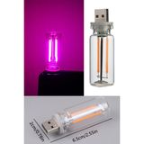Neo Vista USB LED Gece Lambası Pembe Işık Dokunmatik Mini Taşınabilir USB Lamba