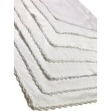 Neocotton Bebek Pamuklu Ağız ve Yüz Temizleme Mendili Nostalji Oyalı ( 7'li 22*22 cm ) - 0 - 26 Ay - Beyaz