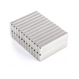 Neodyum Dikdörtgen Süper Güçlü Mıknatıs 40x10x5 mm (4'lü Set)