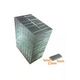 Neodyum Mıknatıs 14X14x2,5 Mm Nikel 20 Adet Fiyatıdır
