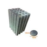 Neodyum Mıknatıs 15X1,5 Mm Nikel 50 Adet Fiyatıdır