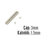 Neodyum Mıknatıs 3x1,5 Mm 10 Adet