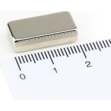 Neodyum Mıknatıs Dikdörtgen 1 Adet 20X10X5 mm - Gümüş