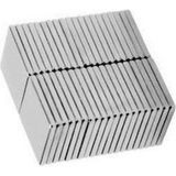 Neodyum Mıknatıs Kare 10X10X1MM Çap - 25 Adet - Gümüş