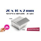 Neodyum Mıknatıs Neodyum Magnet 20X10X2 Mm 20Adet
