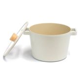 Neoflam D-NEOF222D Fika Cam Kapaklı 22x15 cm Alüminyum Derin Döküm Tencere