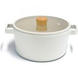 Neoflam Fika 26x13 cm Cam Kapaklı Derin Tencere