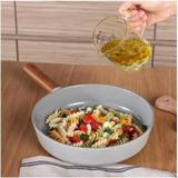 Neoflam Fika Alüminyum Döküm Tava 24Cm Gri D-NEOG124