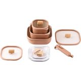 Neoflam Fika Comfort Terracota Seramik Tencere ve Tava Seti - Kahve - Standart