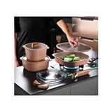 Neoflam Fika Comfort Terracota Tencere, Tava Ve Fırın Kabı Seti Pembe