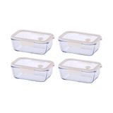 Neoflam Fika Glace Bej Vakumlu 4 Parça Saklama Kabı 800 ml