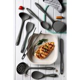 Neoflam Gri 8 Parça Silikon Servis Seti (Kepçe ,kevgir , Pilav Kaşığı ,servis Kaşığı ,spatula , Maşa)
