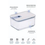 NEOFLAM Perfect Seal Derin Cam Saklama Kabı 1100 ml Bej
