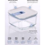 Neoflam Perfect Seal Kare Cam 350 ml Saklama Kabı