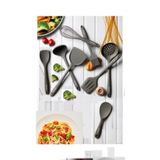 NEOFLAM Silikon Gri 8 Parça Pasta ve Pişirme Servis Seti