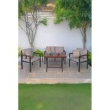 Neokas Bahce Mobilyası, 1+1+2+Masa Modern Balkon Mobilyası, Kafe Oturma Takımı, Teras Koltugu,